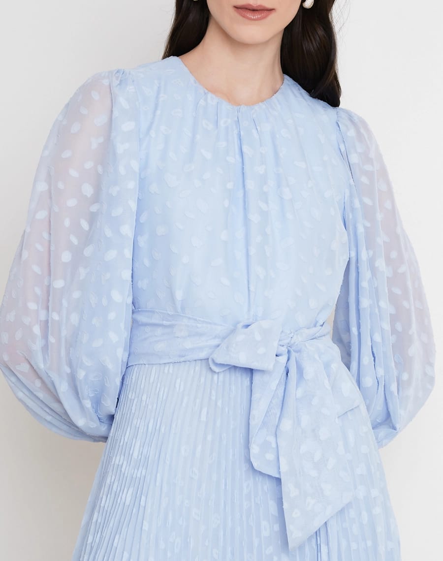 VESTIDO AMISSIMA LONGO MENY AZUL