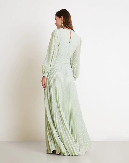 VESTIDO AMISSIMA LONGO MENY VERDE
