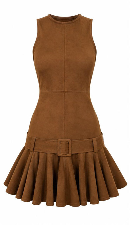 VESTIDO ENI MARROM