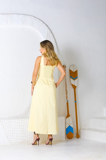 Vestido Anamês Ju Amarelo