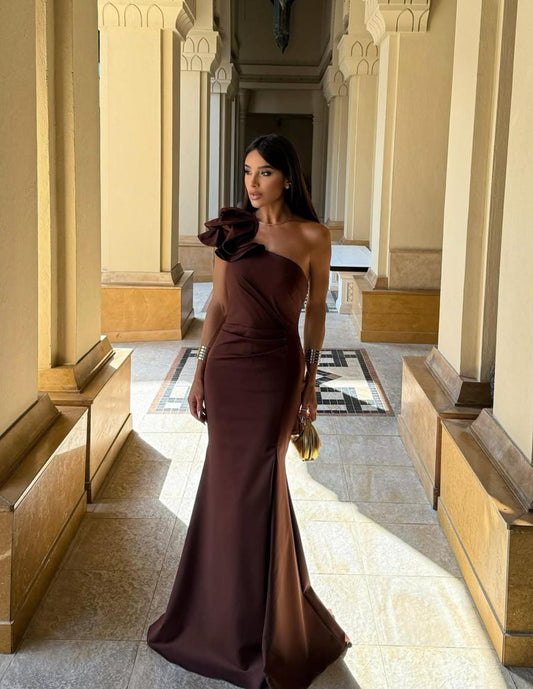 VESTIDO SRBRAND AURORA MARROM