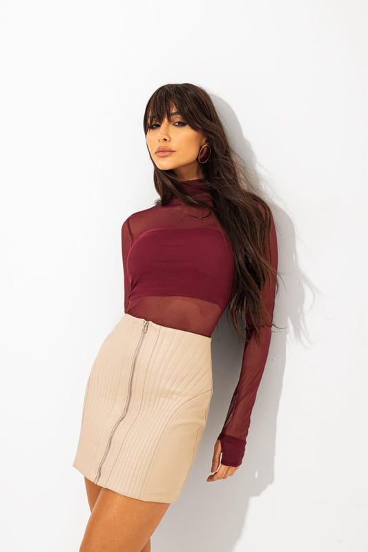 BLUSA LILY BELLE BIA VINHO