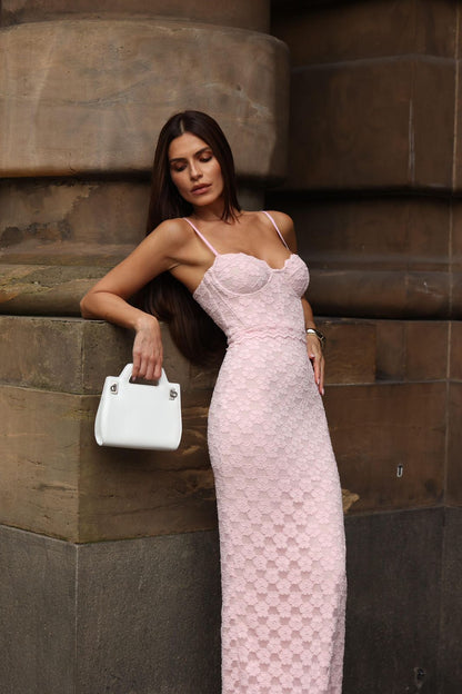 VESTIDO CLOUDE LORENA ROSA