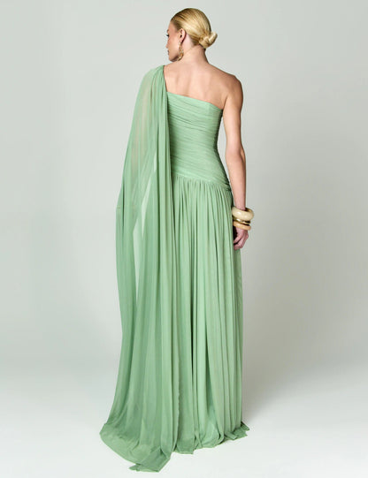 VESTIDO MJTBRAND ALABAMA FLUID GREEN
