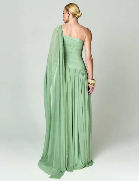 VESTIDO MJTBRAND ALABAMA FLUID GREEN