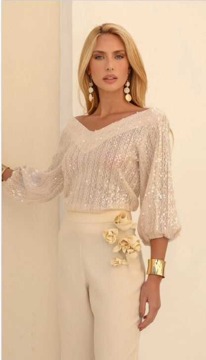 Blusa desnude jhenifer bege