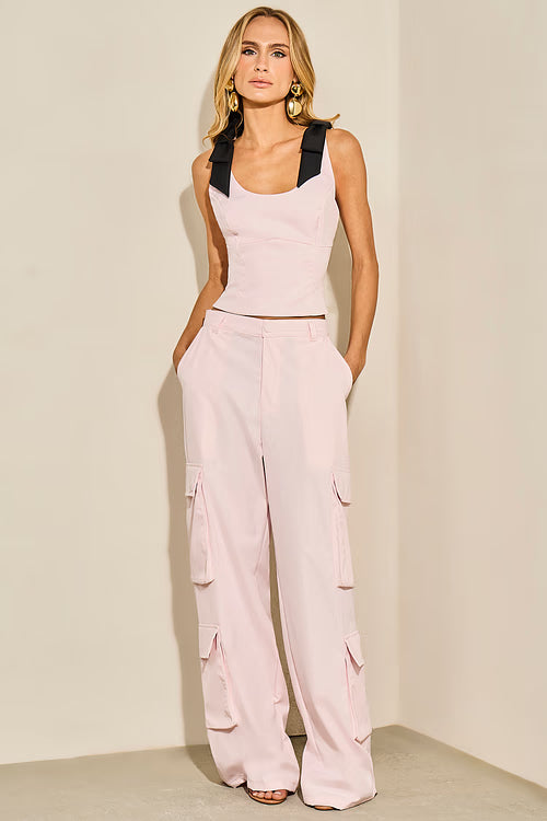 CONJUNTO LULEG ALFAIATARIA DET LAÇO ROSA
