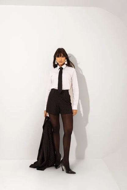 CAMISA LILY BELLE ANA PAULA BRANCO + GRAVATA