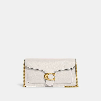 BOLSA COACH TABBY CHAIN CLUTCH CHALK