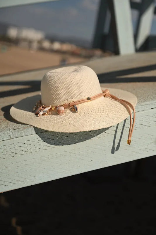 Chapeu lily belle creme estrela