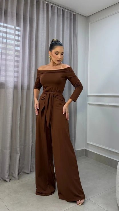 CONJUNTO DUPLO SENTIDO TOQUIO MARROM