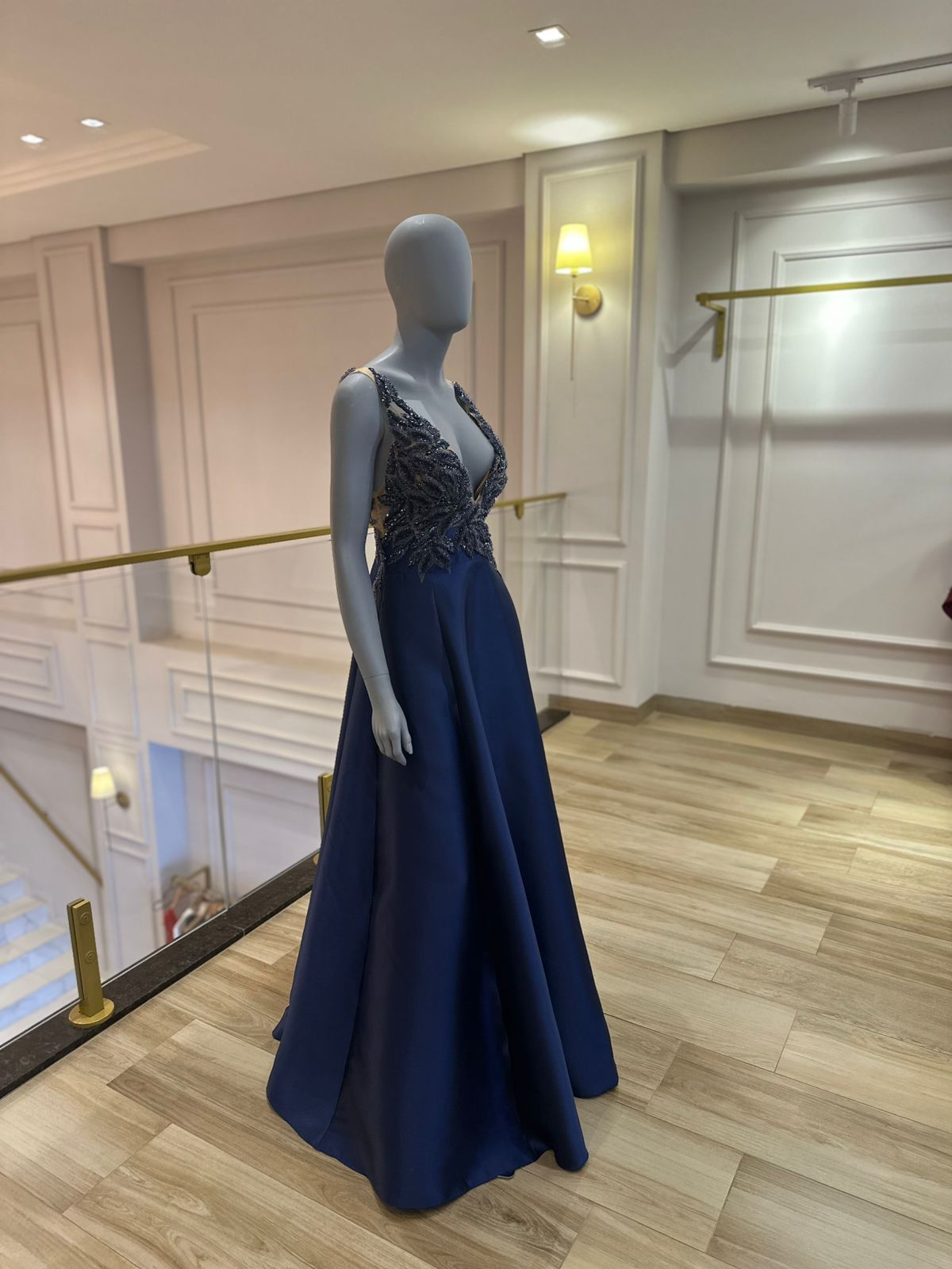 Vestido M.Rodarte Lia Azul Carbono