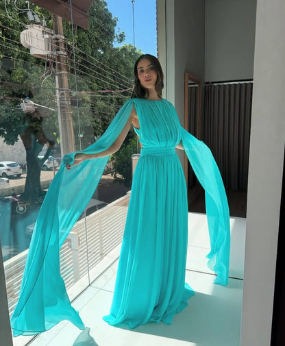 Vestido D'Teliê Eliana Azul