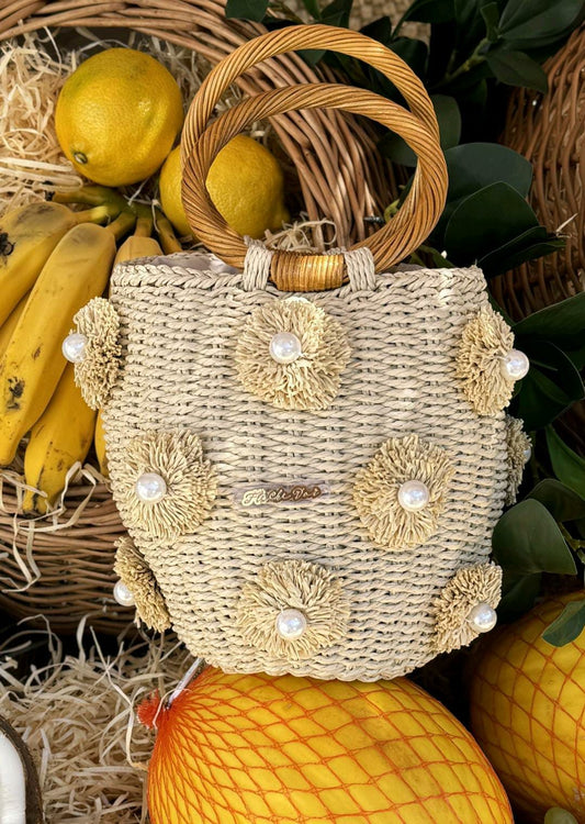 Bolsa Fleche D'Or Ar Capri Com Apliques Perola