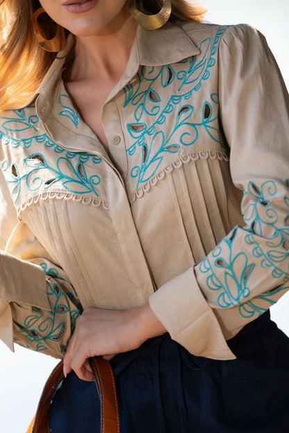 CAMISA FINNA BEGE BETHY
