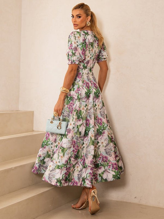 Vestido Limonada Pink Midi Floral