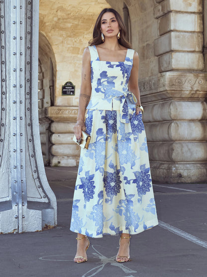 Conjunto luzia fazzolli jacquard estampado