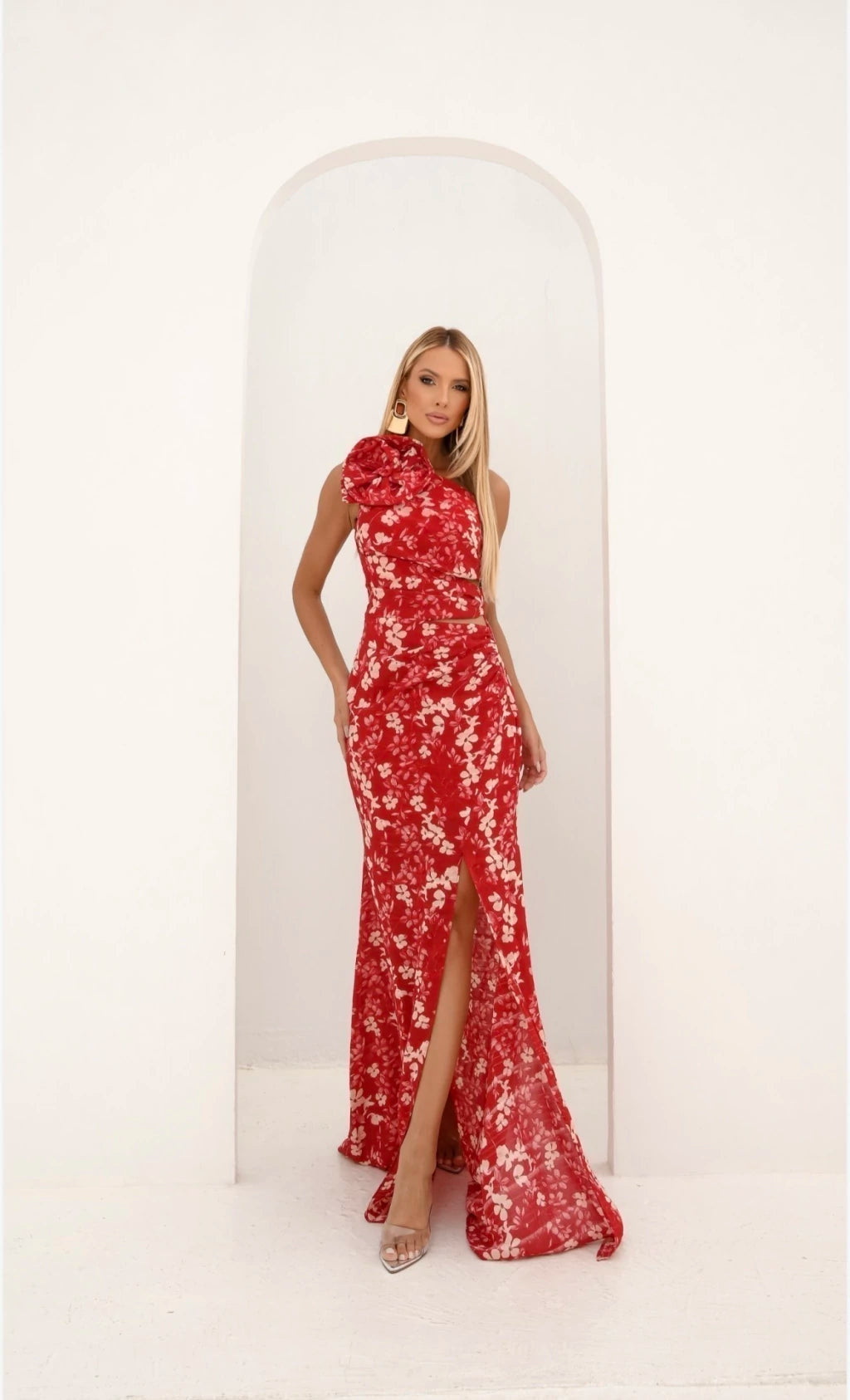 Vestido desnude emanueli vermelho