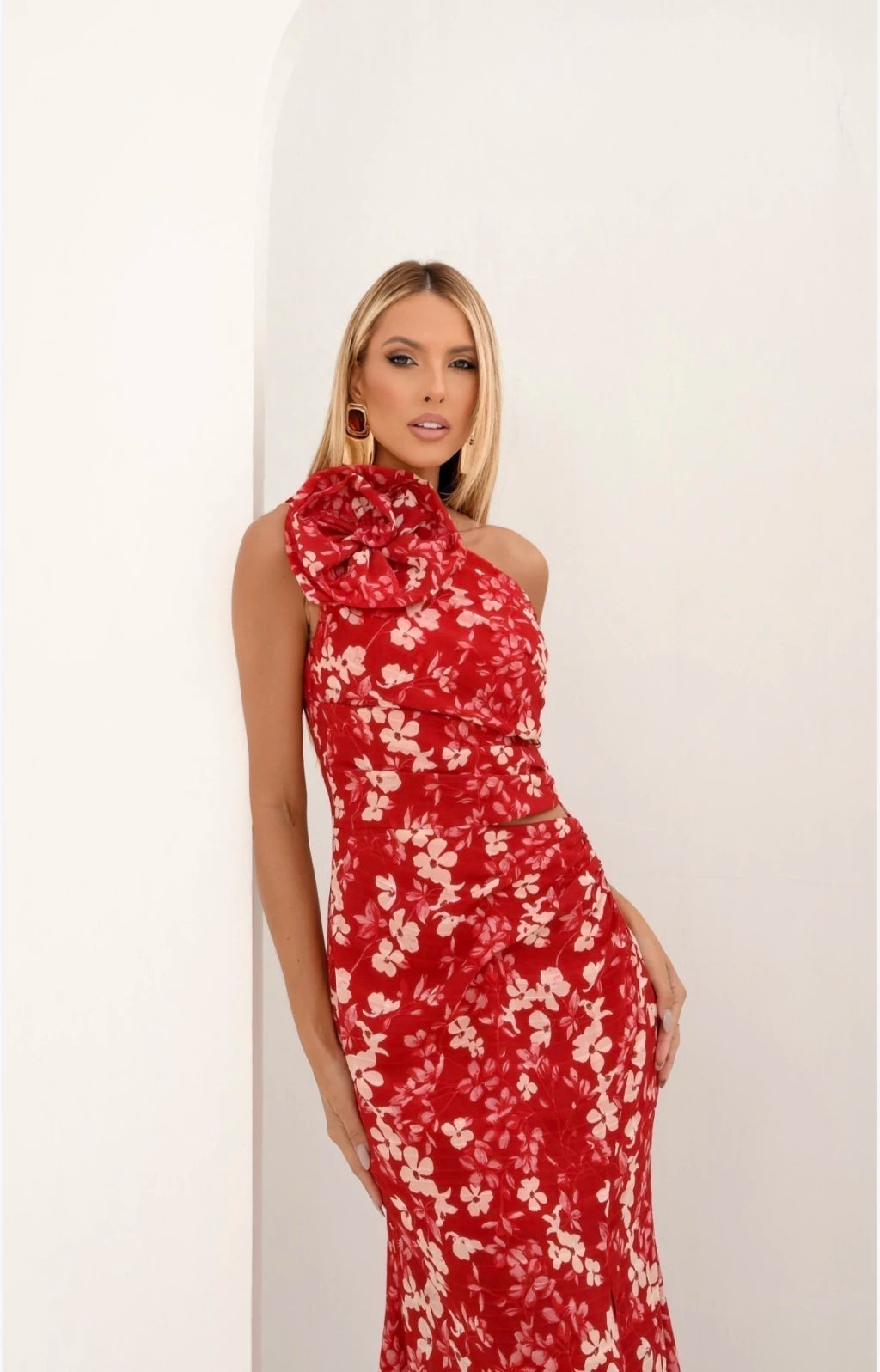 Vestido desnude emanueli vermelho