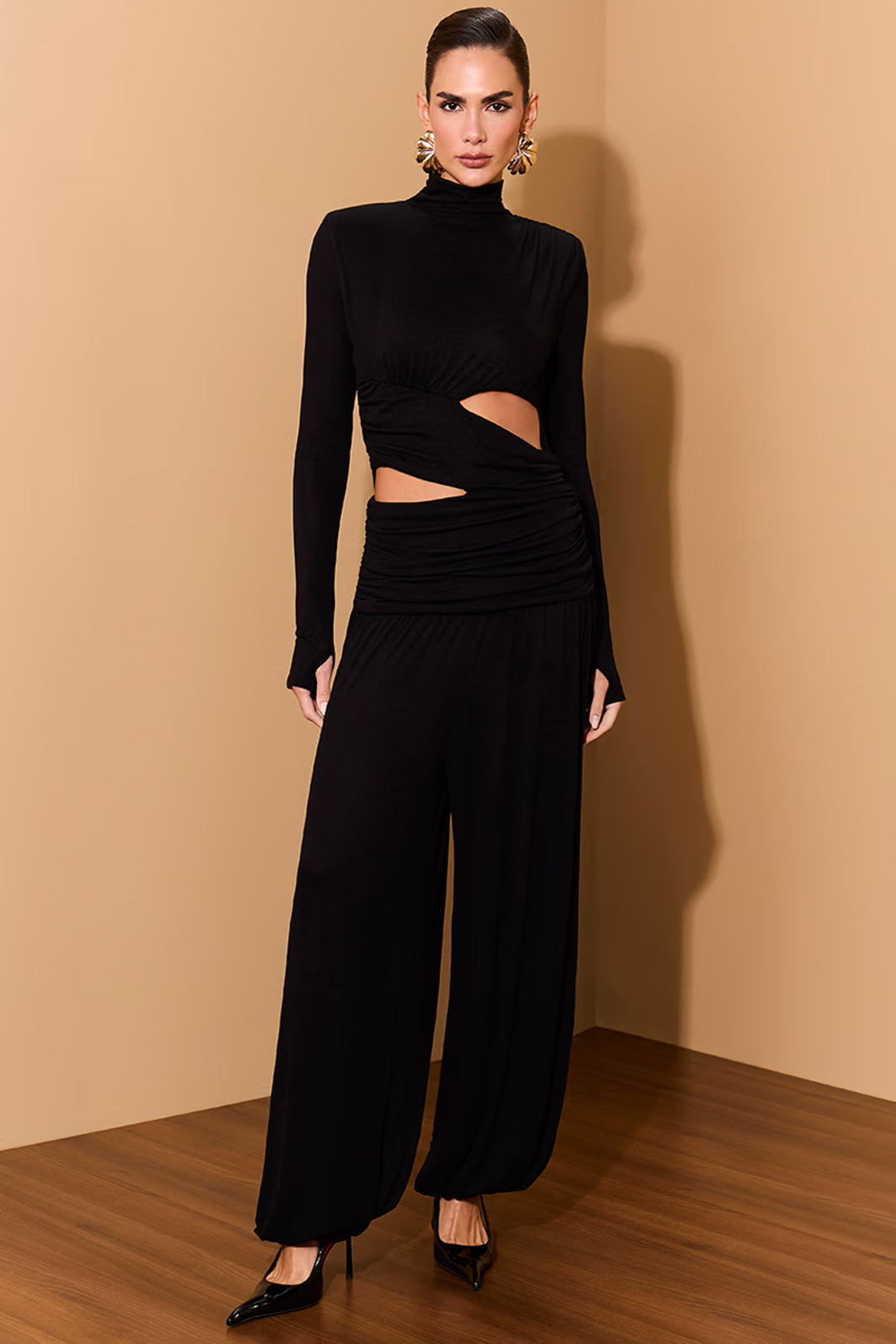 MACACÃO LULEG MALHA C ABERTURA PRETO