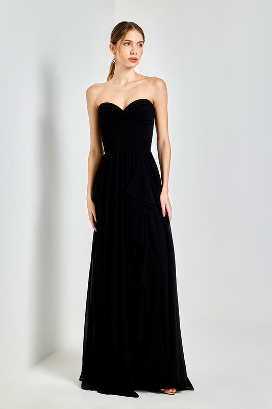 VESTIDO AVE RARA LONGO DIANA PRETO