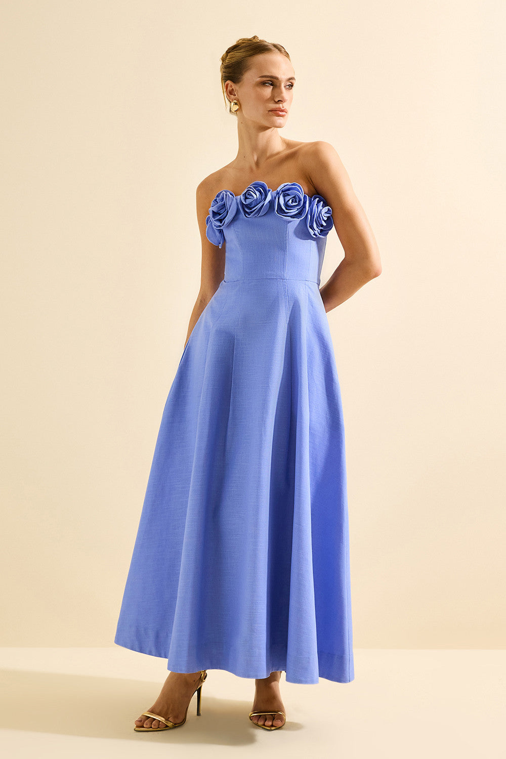 VESTIDO AVE RARA MIDI HIPER NICE SERENITY