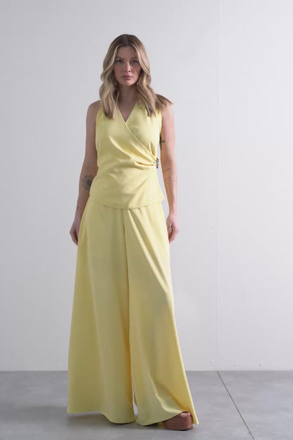 CONJUNTO LULEG FLUIDO DET METAL AMARELO