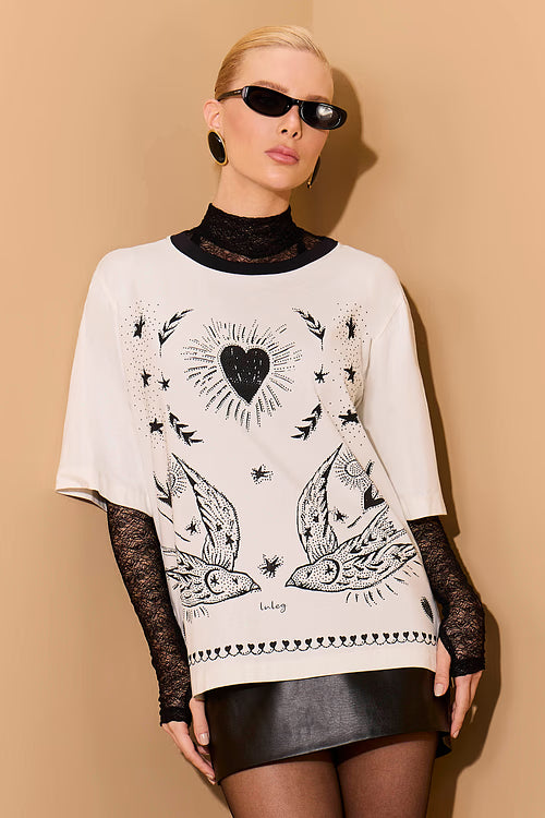 T-SHIRT LULEG ESTAMPA C TERMOCOLANTE OFF