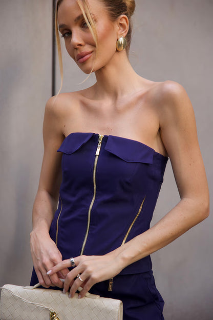 CONJUNTO LULEG TOP C ALFAIATARIA MARINHO