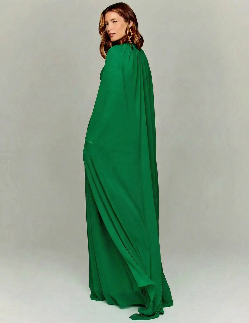 VESTIDO MJTBRAND SEGOVIA C CAPA VERDE