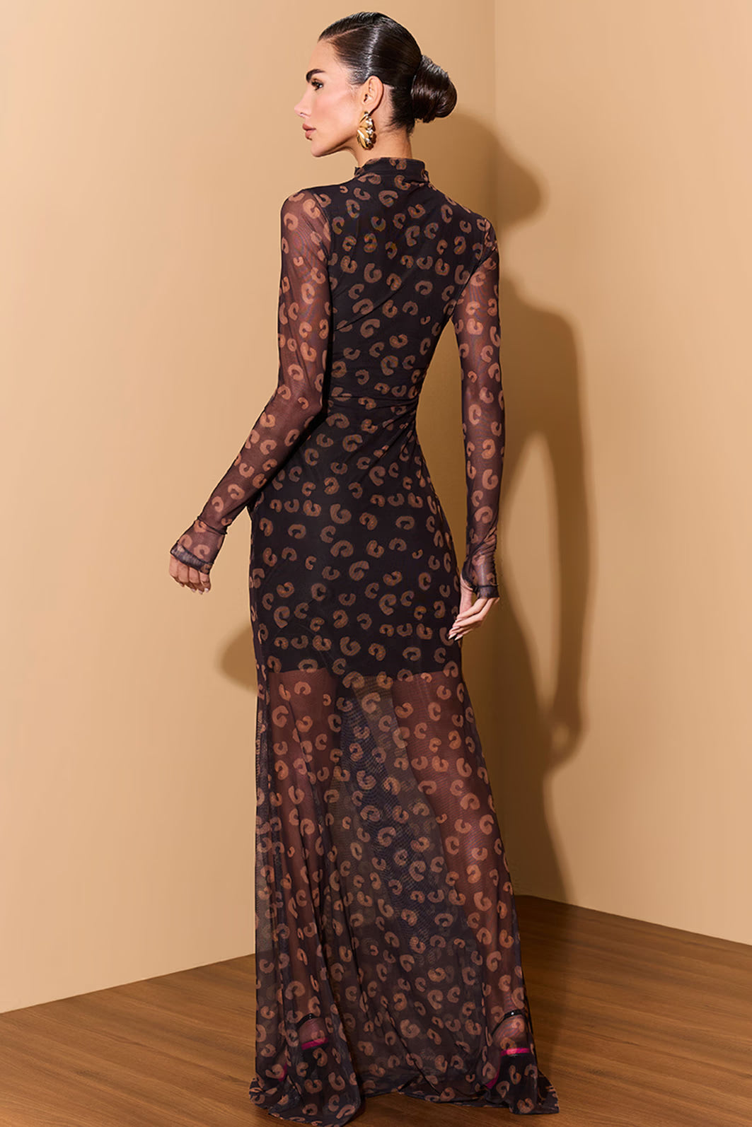 VESTIDO LULEG TULE ESTAMPADO REFLEXO