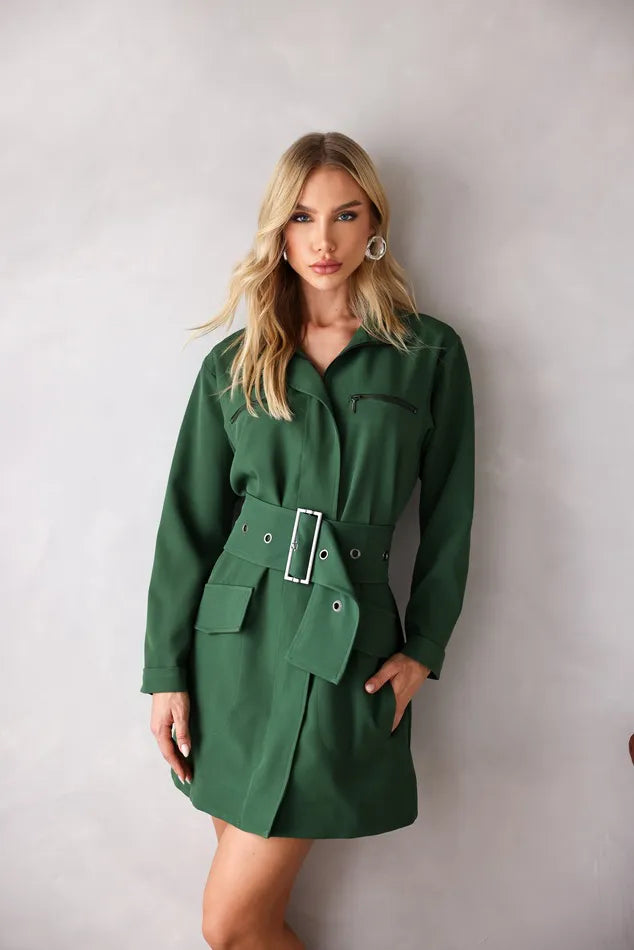 Vestido Lily Belle Amanda Verde Cinto