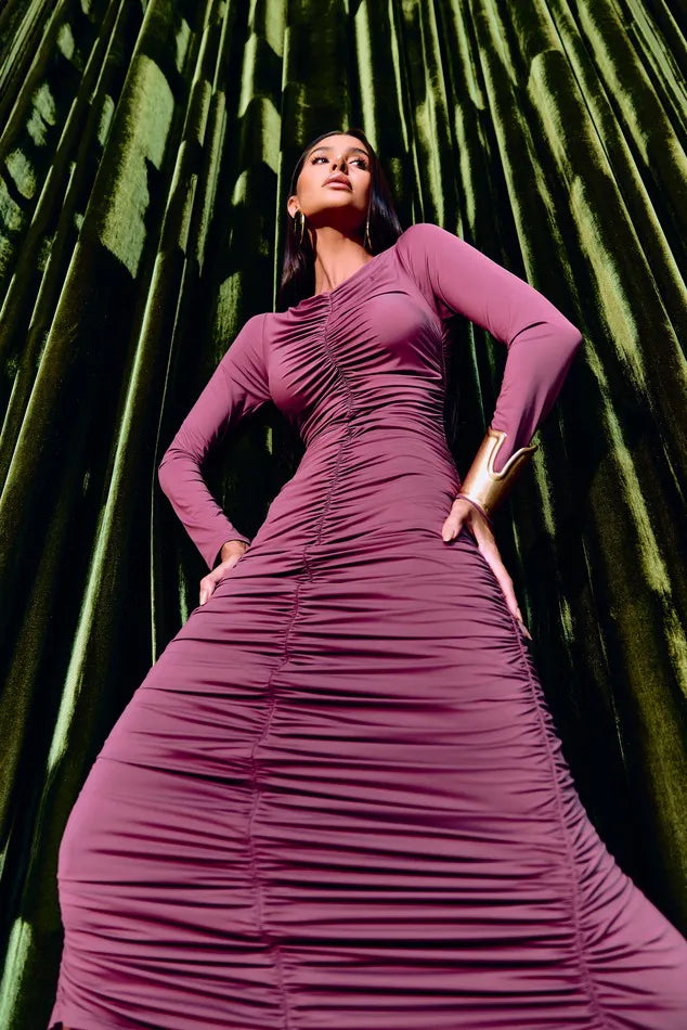 Vestido lily belle juliete ameixa