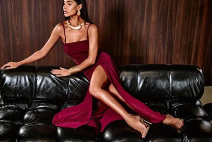 Vestido lily belle mariana ameixa